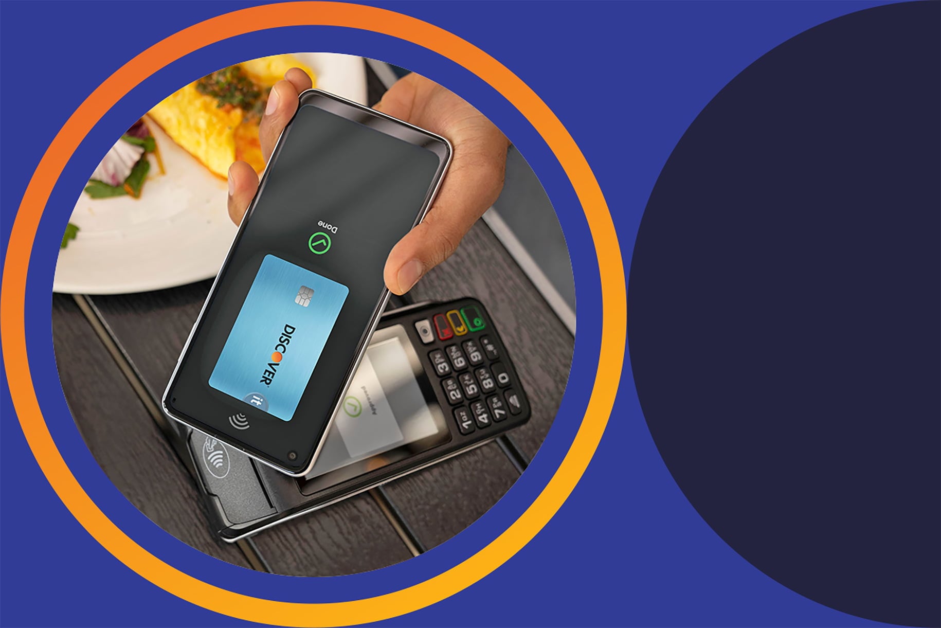 using discover card in mobile wallet for payment 